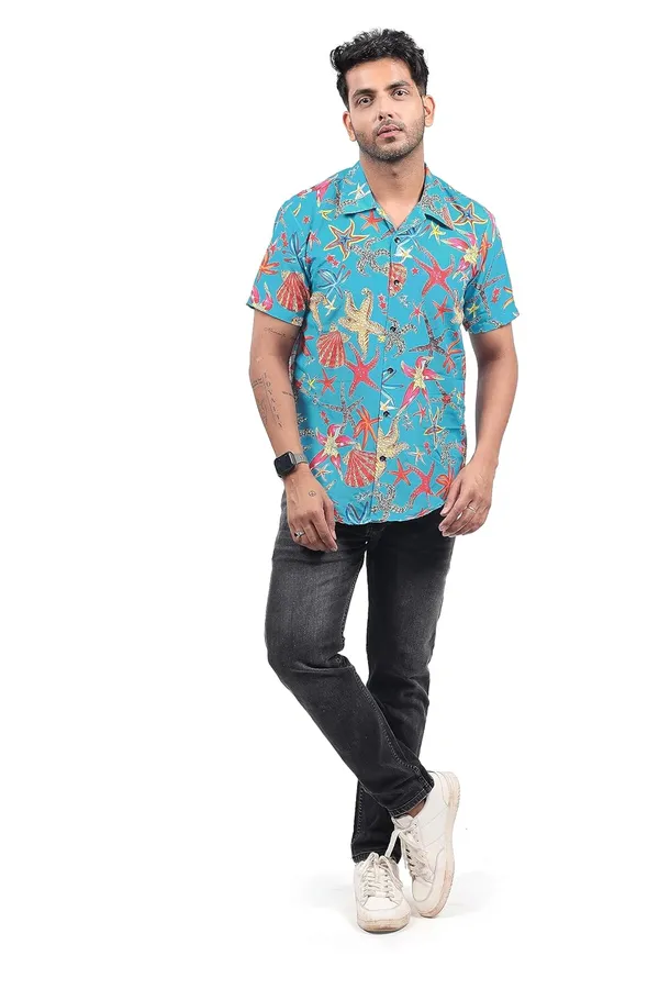Sea_Green_Premium_Printed_Cotton_Blend_Casual_Shirt_For_Men