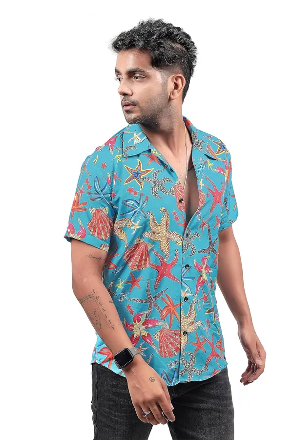 Sea_Green_Premium_Printed_Cotton_Blend_Casual_Shirt_For_Men