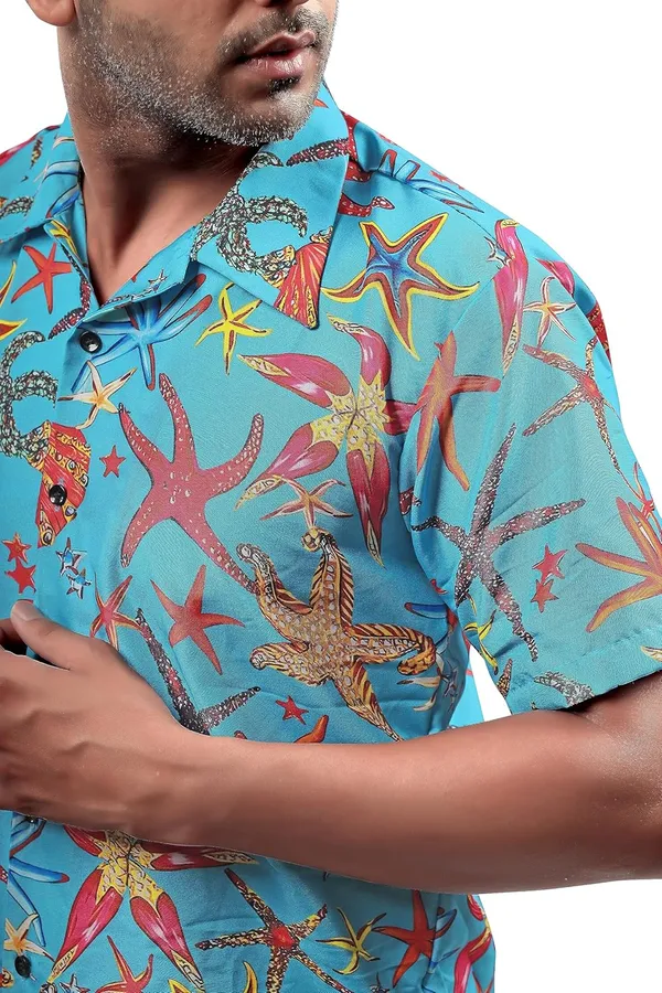Sea_Green_Premium_Printed_Cotton_Blend_Casual_Shirt_For_Men