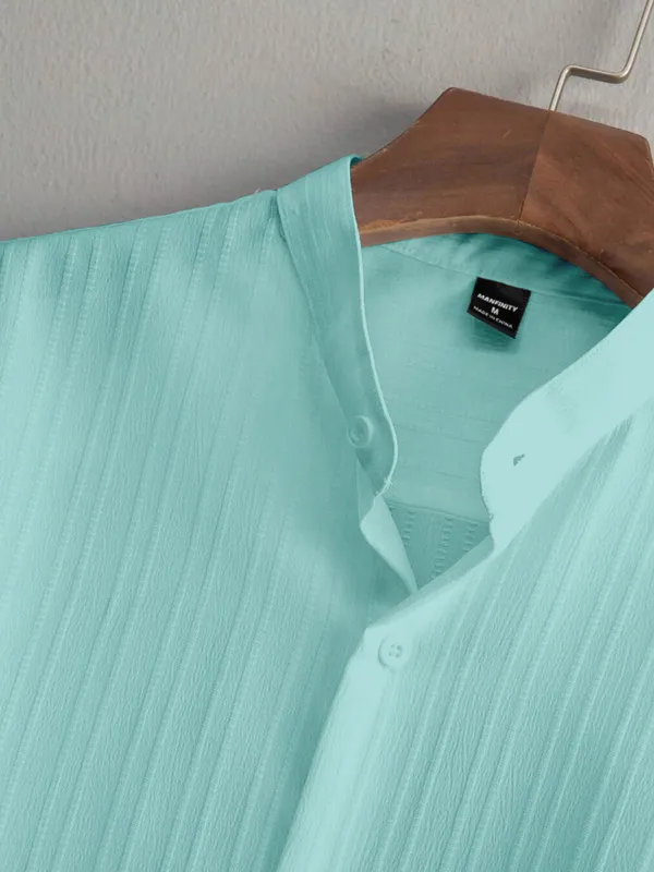 Sky_Blue_Premium_Cotton_Blend_Co-Ords_Set_For_Men