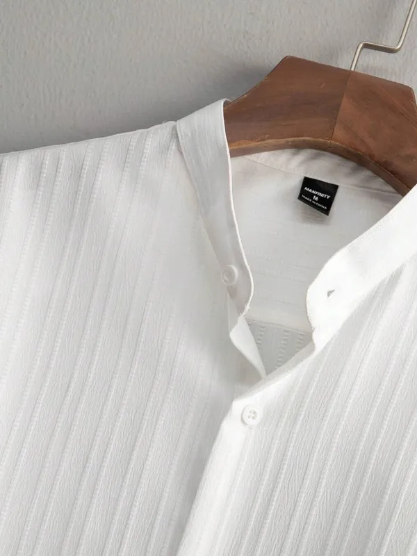 White_Premium_Cotton_Blend_Co-Ords_Set_For_Men