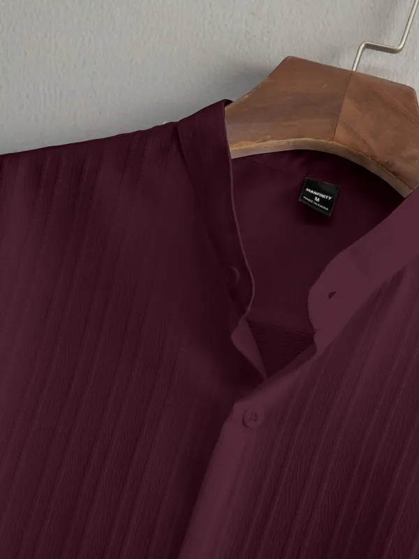 Wine_Premium_Cotton_Blend_Co-Ord_Set_For_Men