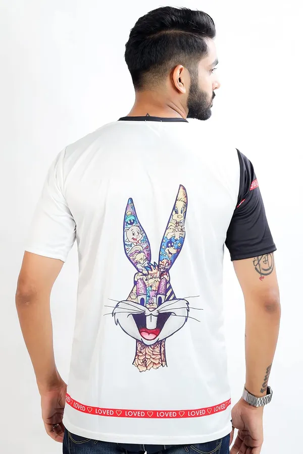White_Premium_Printed_Cotton_Blend_T_Shirt_For_Men