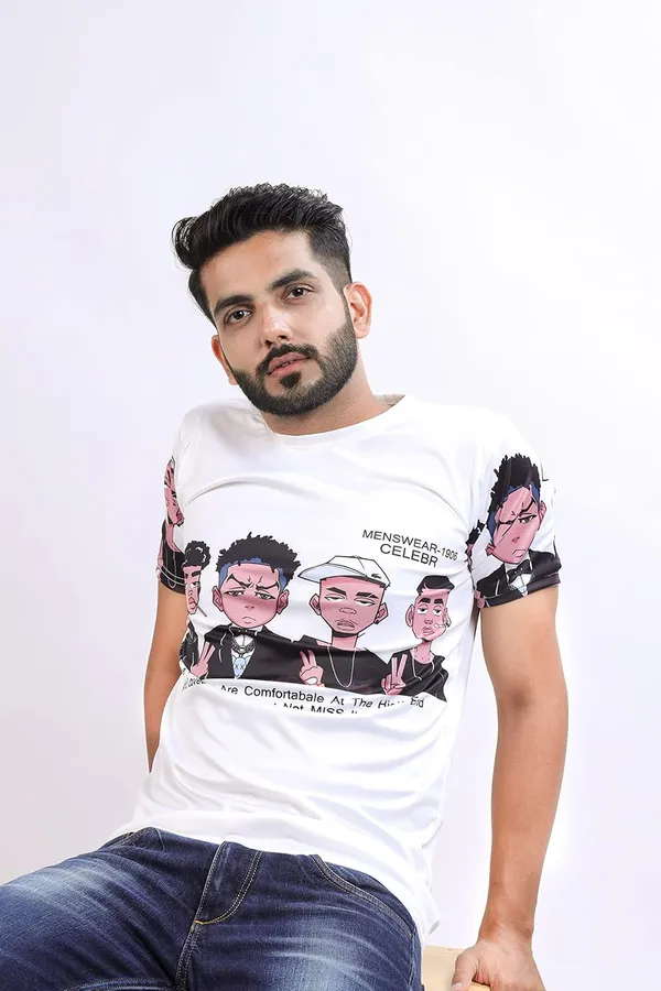 Multicolor_Premium_Printed_Cotton_Blend_T_Shirt_For_Men