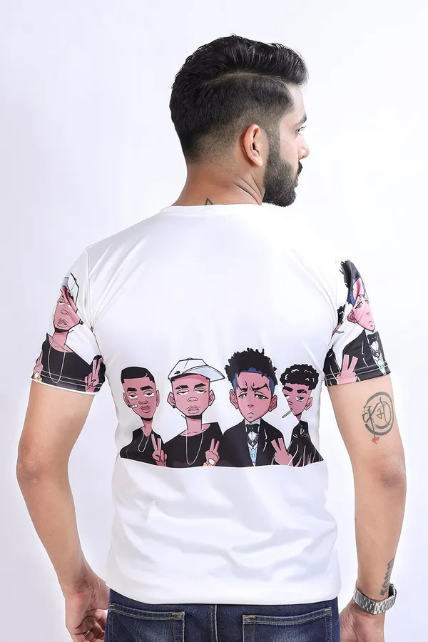 Multicolor_Premium_Printed_Cotton_Blend_T_Shirt_For_Men
