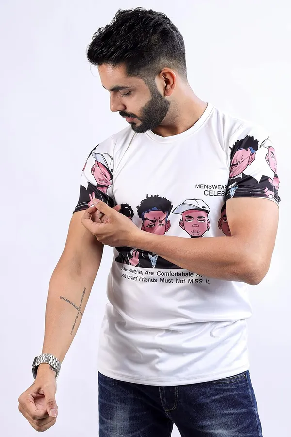 Multicolor_Premium_Printed_Cotton_Blend_T_Shirt_For_Men