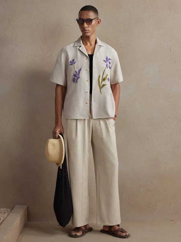 Off_White_Premium_Cotton_Blend_Casual_Shirt_For_Men
