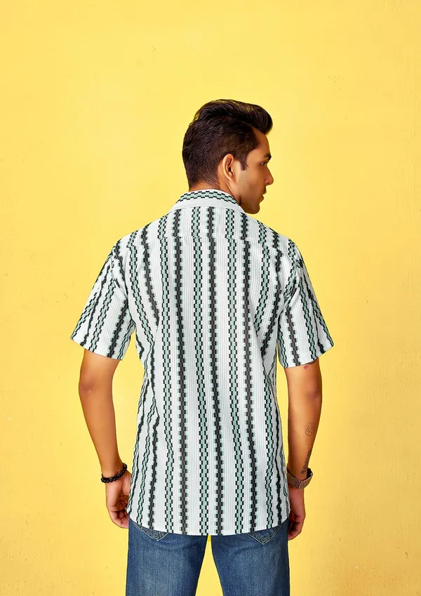 Knitted_Premium_Printed_Cotton_Blend_Casual_Shirt_For_Men