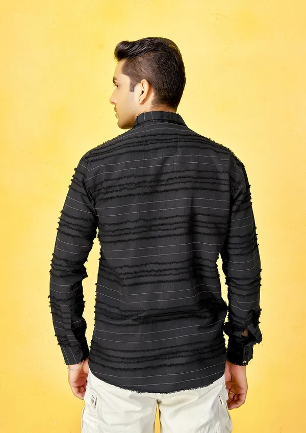 Black_Premium_Solid_Cotton_Blend_Casual_Shirt_For_Men