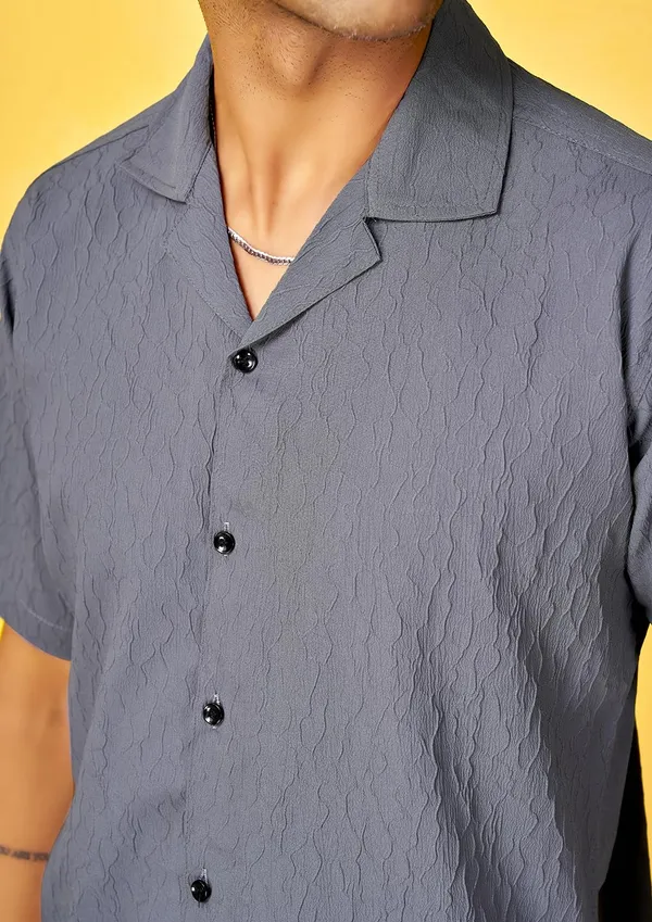 Stone_Grey_Premium_Solid_Cotton_Blend_Casual_Shirt_For_Men
