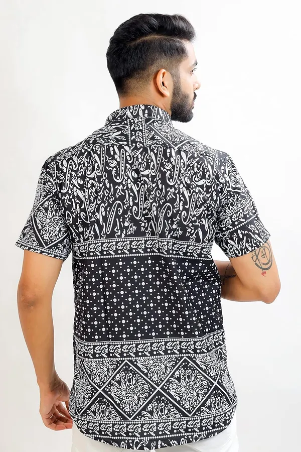 Black_Premium_Printed_Cotton_Blend_Casual_Shirt_For_Men