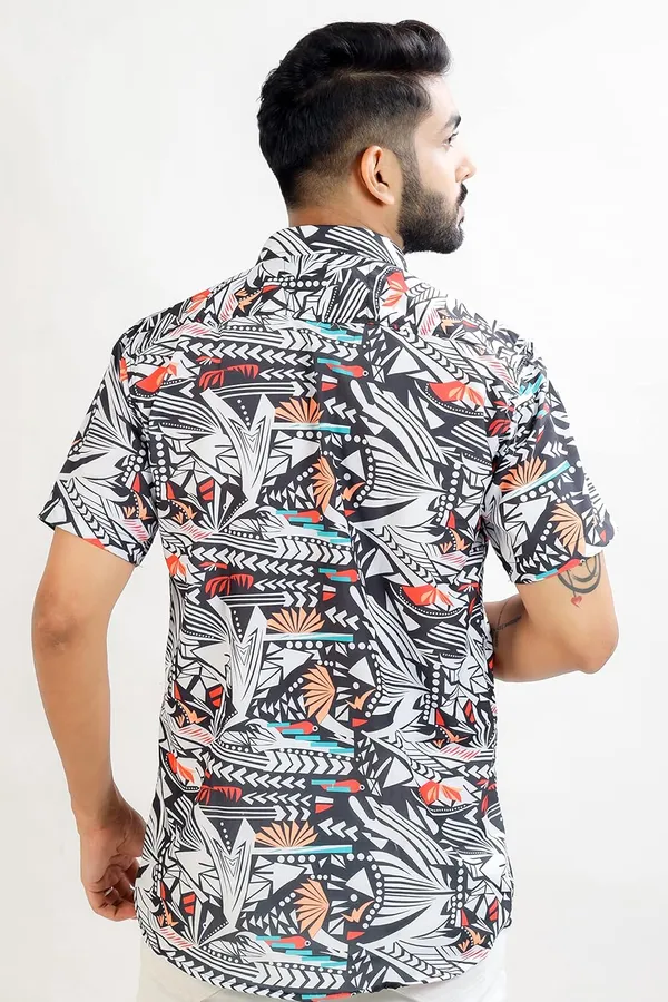 White_Premium_Printed_Cotton_Blend_Shirt_For_Men