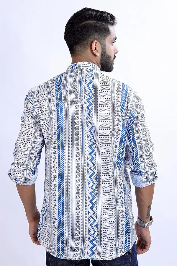 Blue_Premium_Printed_Cotton_Blend_Casual_Shirt_For_Men