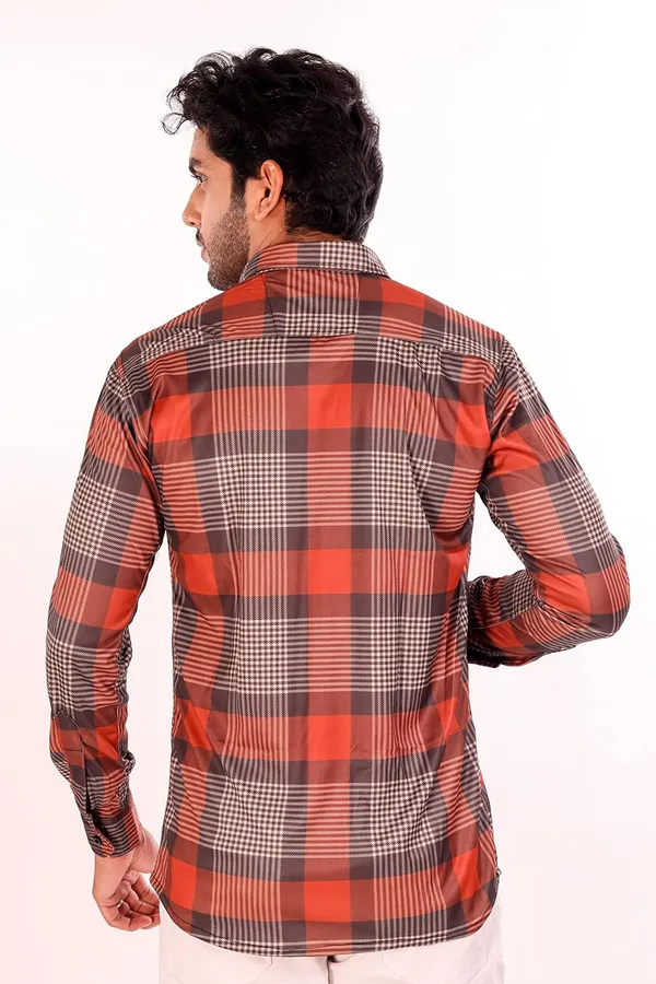 Brown_Premium_Checkered_Cotton_Blend_Casual_Shirt_For_Men