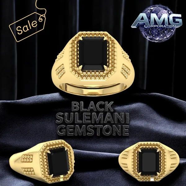 Black_Sulemani_Hakik_Aget_Gemstone_Brass_Metal_Adjustable_Ring_Astrological_Purpose_For_Unisex