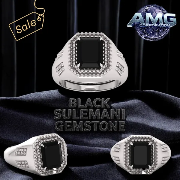 Black_Sulemani_Hakik_Aget_Gemstone_Brass_Metal_Adjustable_Ring_Astrological_Purpose_For_Unisex