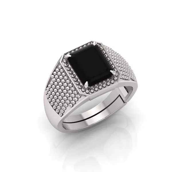 Black_Sulemani_Hakik_Aget_Gemstone_Brass_Metal_Adjustable_Ring_Astrological_Purpose_For_Unisex