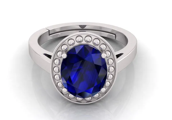 Blue_Sapphire_Neelam_Gemstone_Brass_Metal_Adjustable_Ring_Astrological_Purpose_For_Unisex