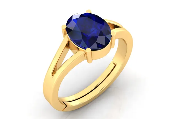 Blue_Sapphire_Neelam_Gemstone_Brass_Metal_Adjustable_Ring_Astrological_Purpose_For_Unisex