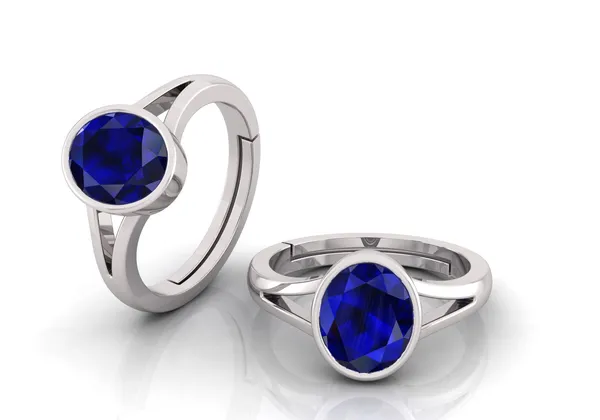 Blue_Sapphire_Neelam_Gemstone_Brass_Metal_Adjustable_Ring_Astrological_Purpose_For_Unisex