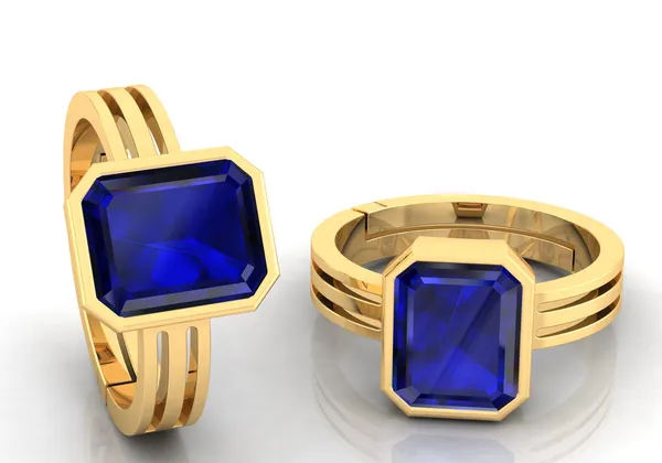 Blue_Sapphire_Neelam_Gemstone_Brass_Metal_Adjustable_Ring_Astrological_Purpose_For_Unisex