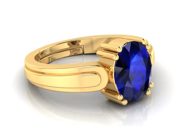 Blue_Sapphire_Neelam_Gemstone_Brass_Metal_Adjustable_Ring_Astrological_Purpose_For_Unisex