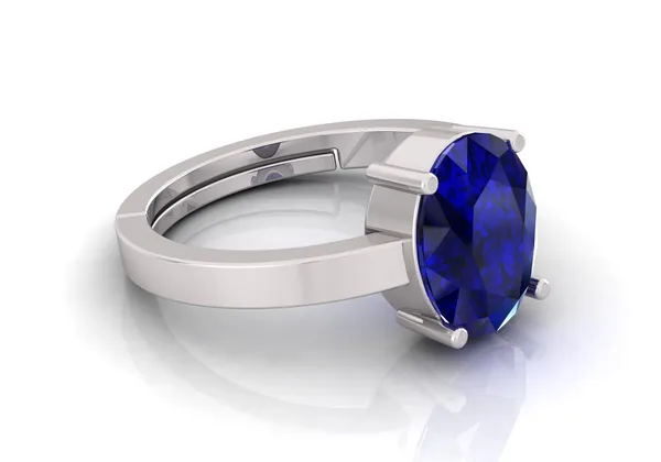 Blue_Sapphire_Neelam_Gemstone_Brass_Metal_Adjustable_Ring_Astrological_Purpose_For_Unisex