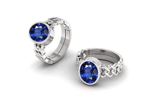 Blue_Sapphire_Neelam_Gemstone_Brass_Metal_Adjustable_Ring_Astrological_Purpose_For_Unisex