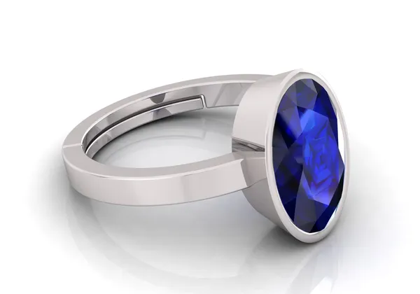 Blue_Sapphire_Neelam_Gemstone_Brass_Metal_Adjustable_Ring_Astrological_Purpose_For_Unisex