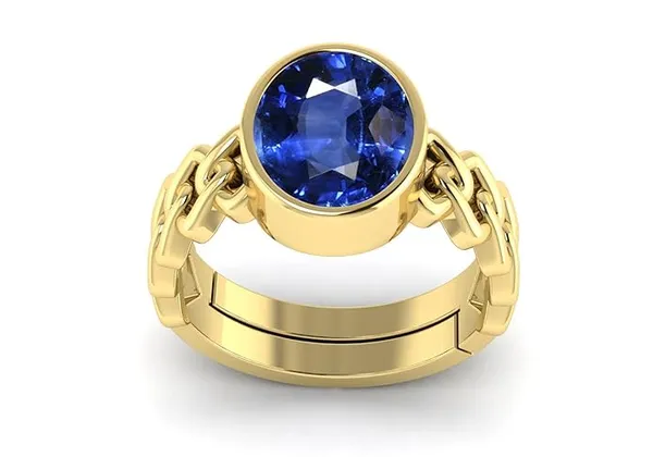 Blue_Sapphire_Neelam_Gemstone_Brass_Metal_Adjustable_Ring_Astrological_Purpose_For_Unisex