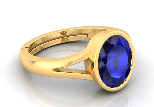 Blue_Sapphire_Neelam_Gemstone_Brass_Metal_Adjustable_Ring_Astrological_Purpose_For_Unisex