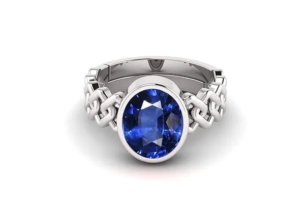 Blue_Sapphire_Neelam_Gemstone_Brass_Metal_Adjustable_Ring_Astrological_Purpose_For_Unisex
