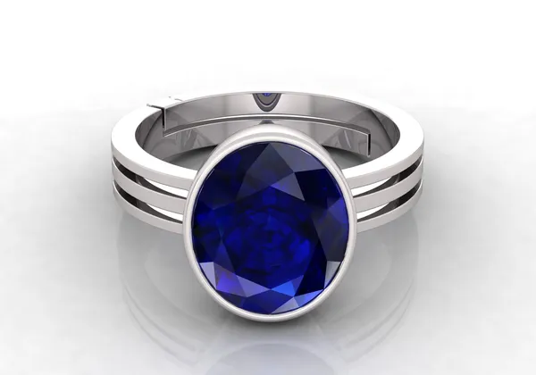 Blue_Sapphire_Neelam_Gemstone_Brass_Metal_Adjustable_Ring_Astrological_Purpose_For_Unisex