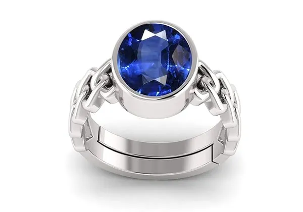 Blue_Sapphire_Neelam_Gemstone_Brass_Metal_Adjustable_Ring_Astrological_Purpose_For_Unisex