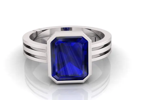 Blue_Sapphire_Neelam_Gemstone_Brass_Metal_Adjustable_Ring_Astrological_Purpose_For_Unisex