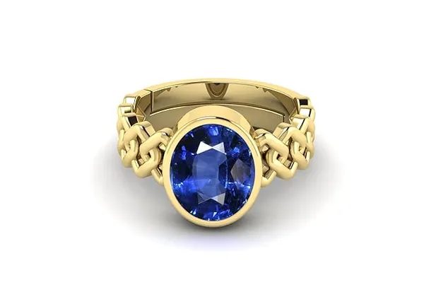 Blue_Sapphire_Neelam_Gemstone_Brass_Metal_Adjustable_Ring_Astrological_Purpose_For_Unisex