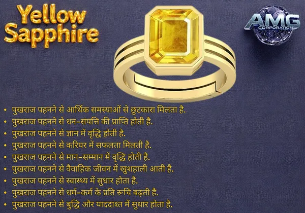 Yellow_Sapphire_Pukhraj_Gemstone_Brass_Metal_Adjustable_Ring_Astrological_Purpose_For_Unisex