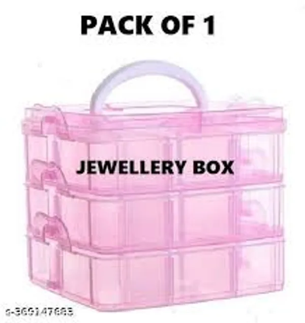 Light_Pink_Plastic_3_Layers_18_Grid_Plastic_Transparent_Storage_Box