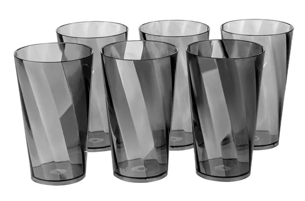 Pack_Of_6_Black_Rampet_Plastic_Twister_Shaped_Unbreakable_Glass