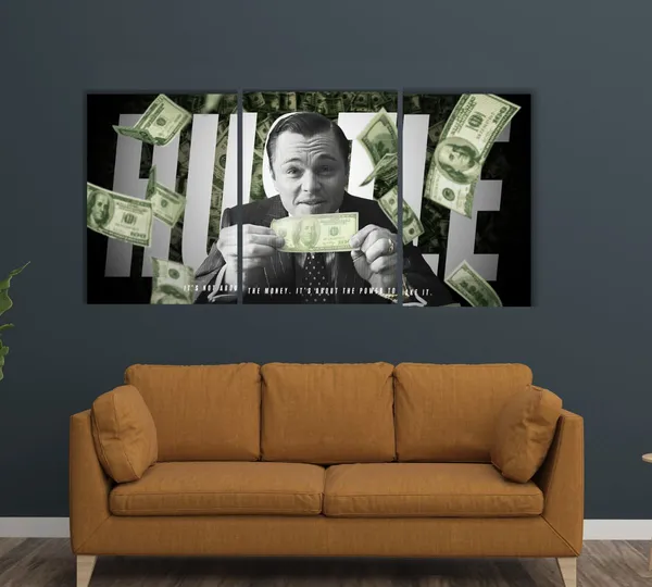 Wolf_of_Wall_Street_�_Money_&_Power_3-Panel_Wall_Poster
