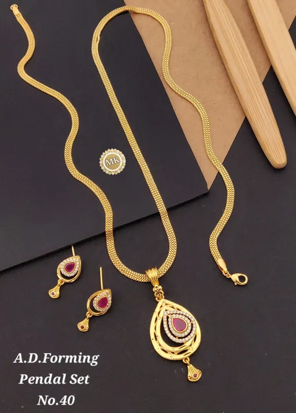 Gold_Plated_Pendant_Set_Premium_Stylish_Pendant_with_Earring_For_Women