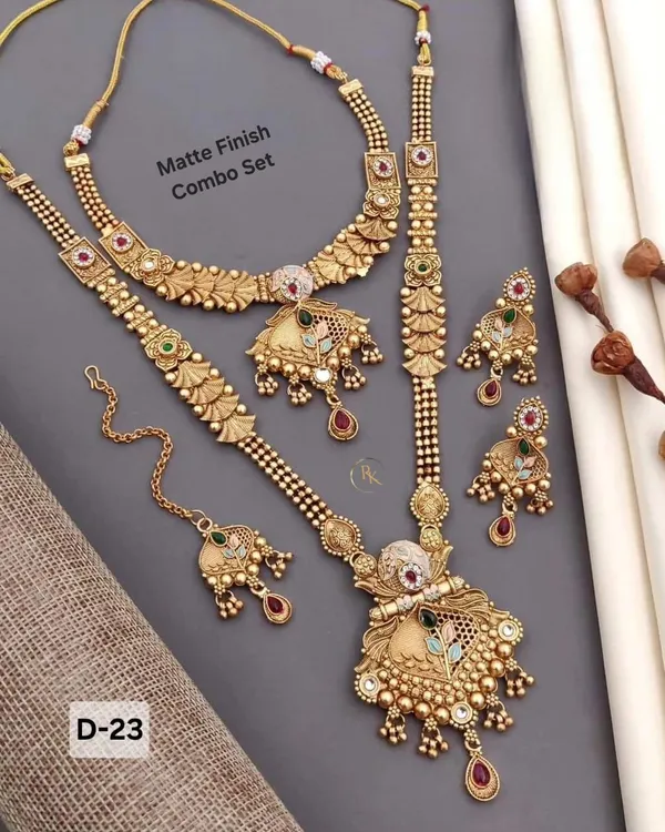 Gold_Plated_Necklace_Premium_Rajwadi_Look_Necklace__combo_Set_For_Women