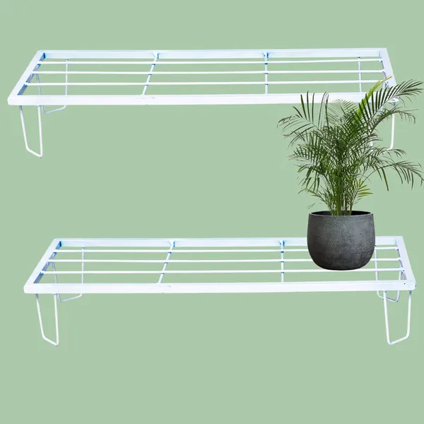 Heavy_Metal_Flower_Pot/Plant_Stand_
for_Home_Garden_Balcony_Living_Room_
Decor_24_Inches_(White-Set_of_2)