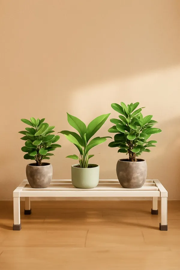 Pack_Of_2_White_Metal_Rectangular_Stand_|_For_Indoor/Outdoor_Plants_|_24_Inches