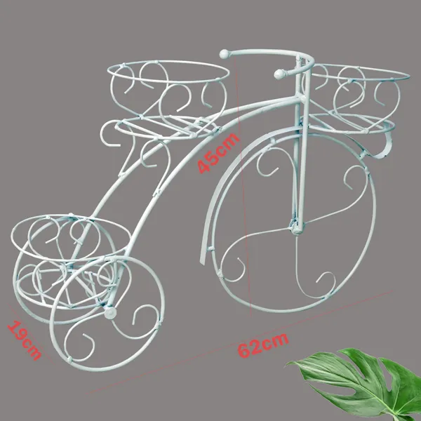 White_Cycle_Planter_Stand,_Tricycle_Plant_Holder_Ideal_|_For_Home,_Garden,_Terrace,_set_of_1