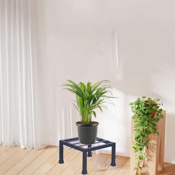 Set_Of_4_Black_Strong_Flower_Pot_/_Gamla_Square_Stand_|_For_Indoor_And_Outdoor_Plants_|_Square_Shape_Thick_And_Strong_Leg