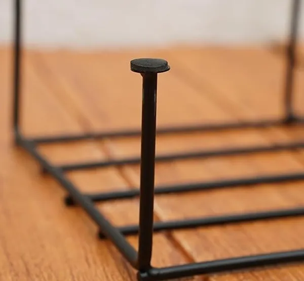 Set_Of_4_Black_Heavy_Metal_Flower_Pot/Plant_Stand__|_For_Home_Garden_Balcony_Living_Room_Decoration_24_Inches