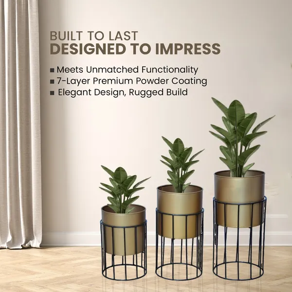 Gold_Plated_Metal_Planter_Stand_(Set_of_3)_|Suitable_for_Living_Room,_Bedroom__Decoration_|_(Gold)