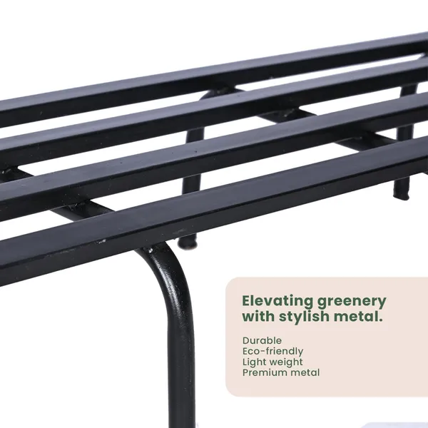 Set_Of_2_Black_Heavy_Metal_Flower_Pot/Plant_Stand_|_For_Home_Garden_Balcony_Living_Room_Decoration_24_Inches