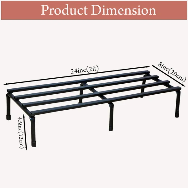 Set_Of_2_Black_Heavy_Metal_Flower_Pot/Plant_Stand_|_For_Home_Garden_Balcony_Living_Room_Decoration_24_Inches